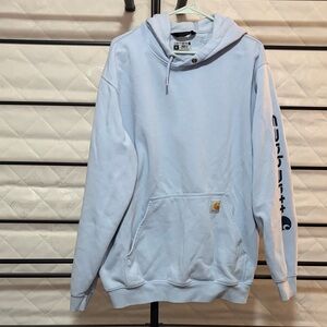 Carhartt Men's Light Blue Hoodie